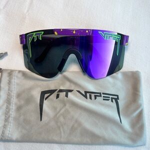 Youth Pit Viper Purple and Black Sunglasses